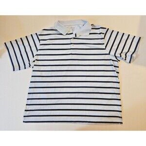GEORGE GOLF POLO SHIRT SS MEN'S 2XL 50-52 Light Blue, Striped